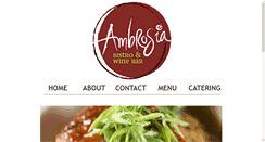 Desktop Screenshot of ambrosia-bistro.com