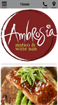 Mobile Screenshot of ambrosia-bistro.com